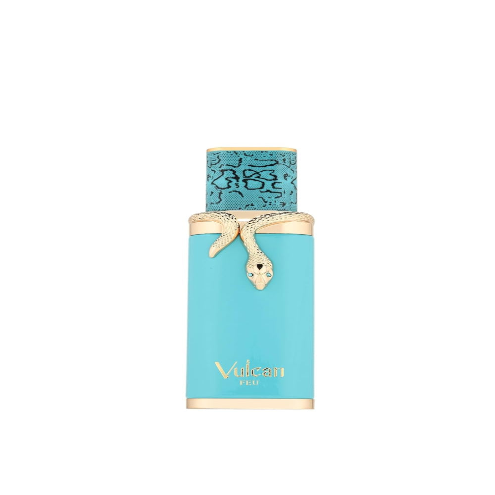 Aladin Fragrances French Avenue Vulcan Feu Parfümflasche mit goldener Kappe und eleganter Verpackung, Duftdesign für Damen und Herren