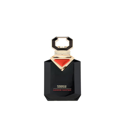 Französischer Avenue Amber Empire Duft von Aladin Fragrances in eleganter Flasche, mit warmen, reichhaltigen Amber-Noten.